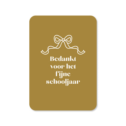 Kaart Bedankt voor het fijne schooljaar