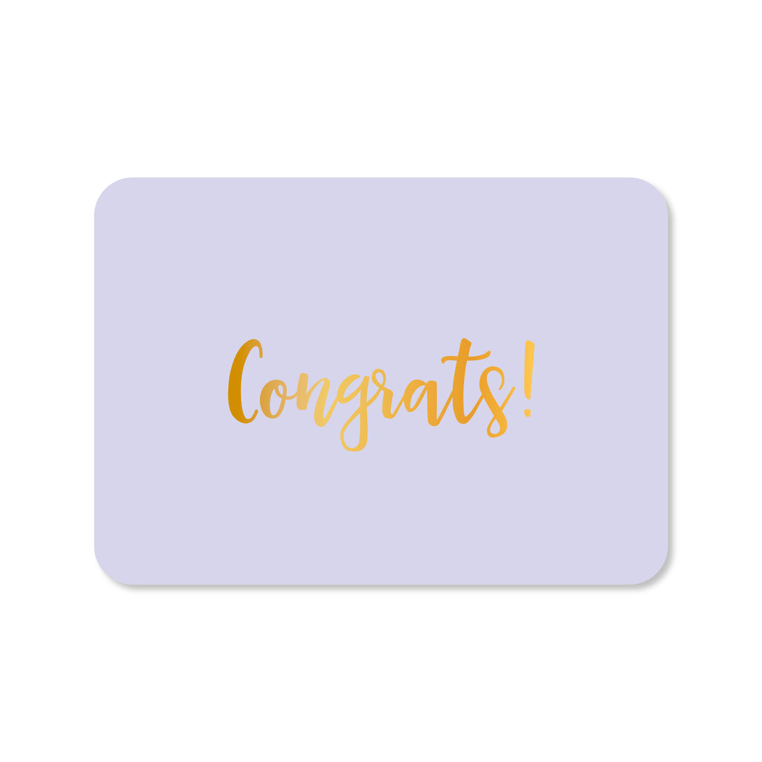 Wenskaart in de kleur blauw met de tekst &