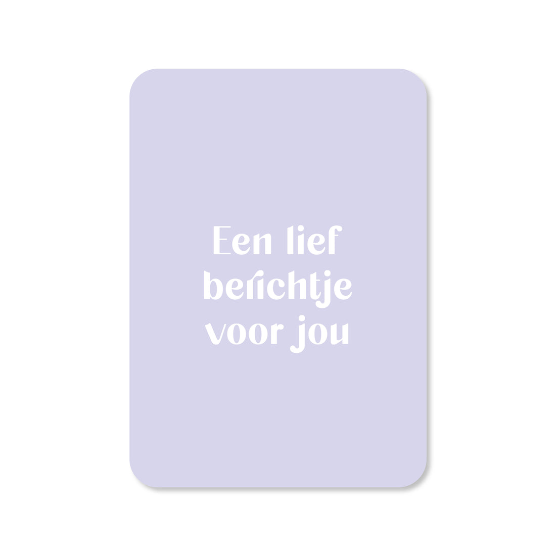 Wenskaart met de tekst &