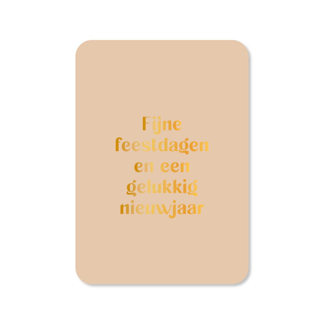 Kerstkaart met de tekst &