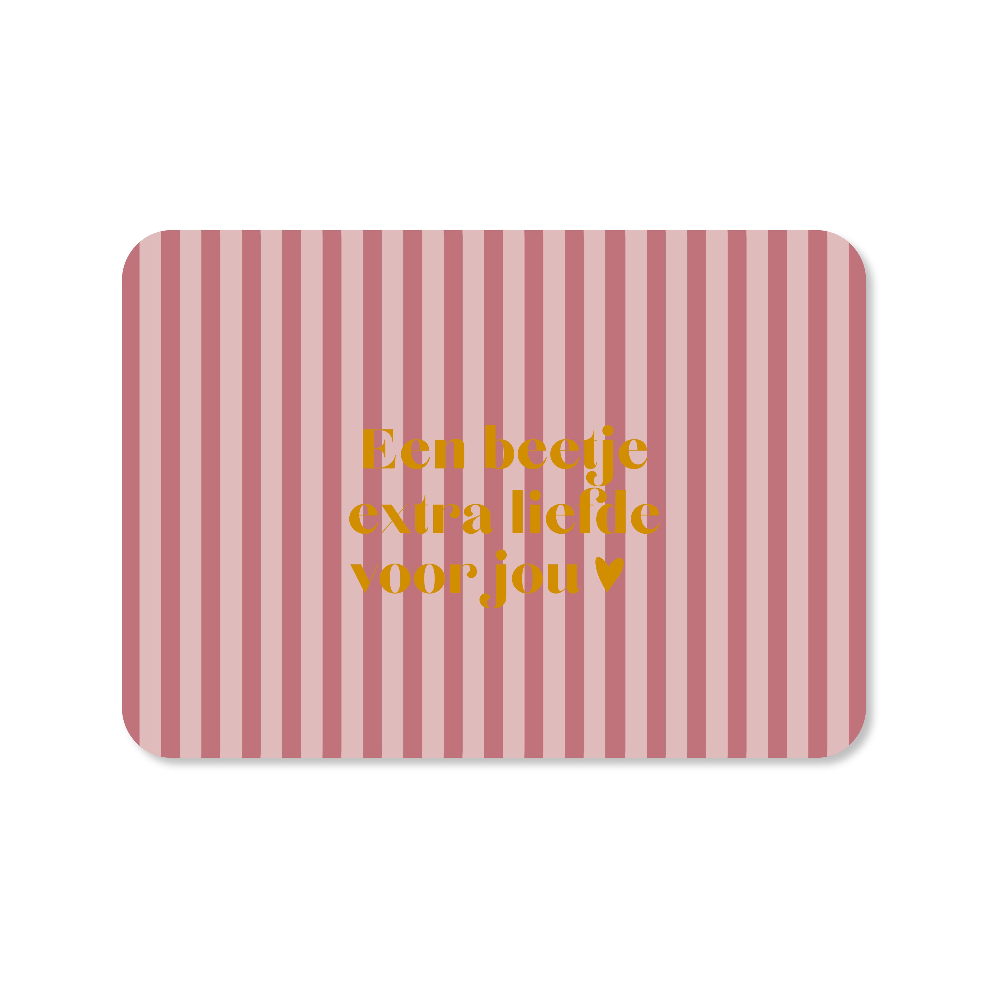 Kaart Beetje extra liefde voor jou! (met goudfolie)