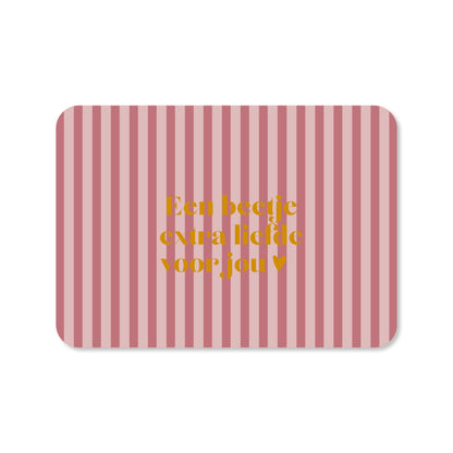 Kaart Beetje extra liefde voor jou! (met goudfolie)