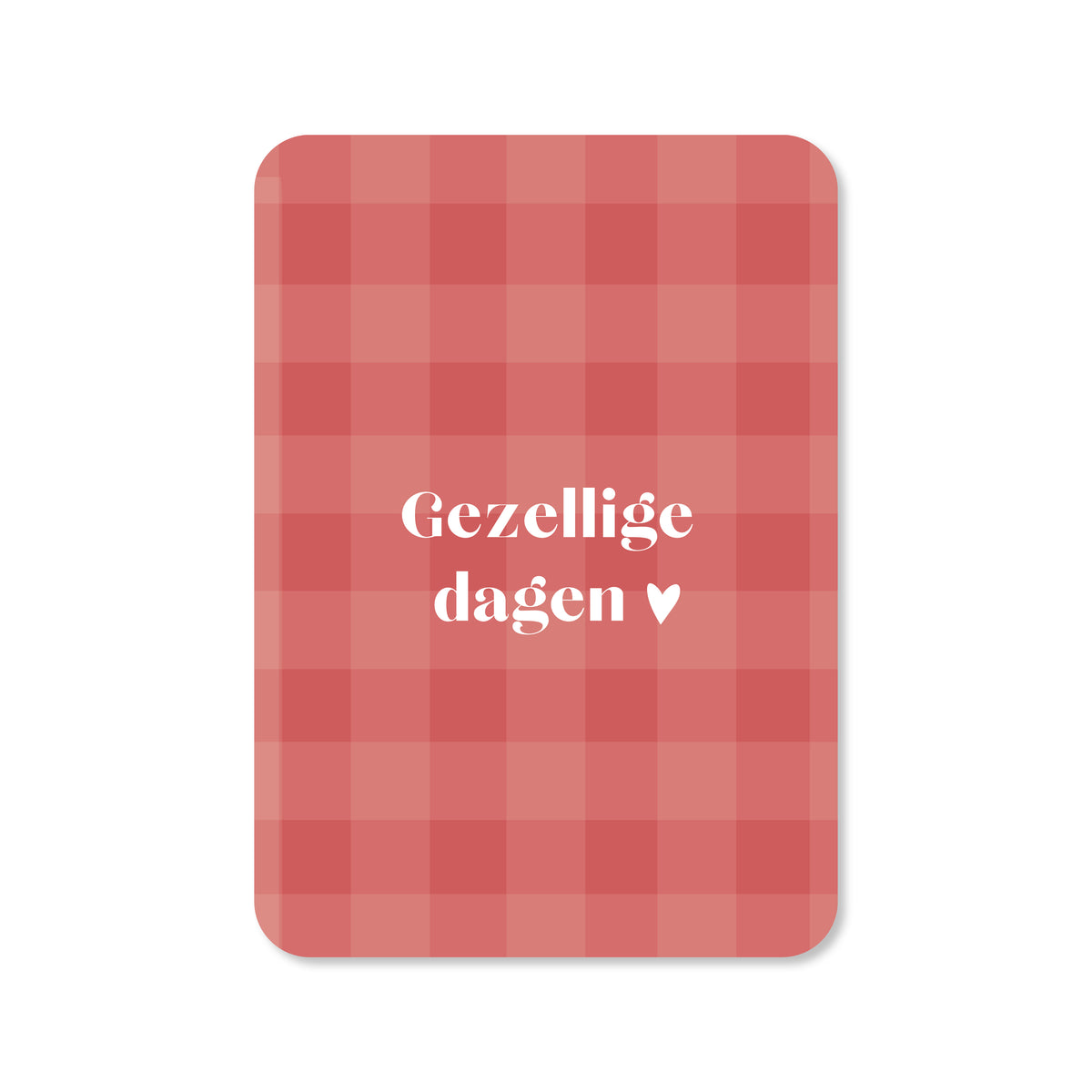 Kerstkaart Gezellige dagen
