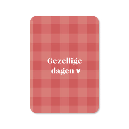 Kerstkaart Gezellige dagen