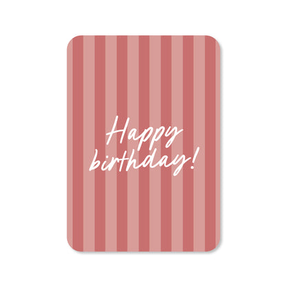 Kaart Hapy birthday streep