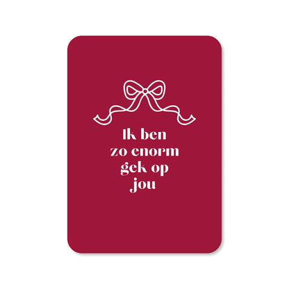 Kaart Ik ben zo enorm gek op jou