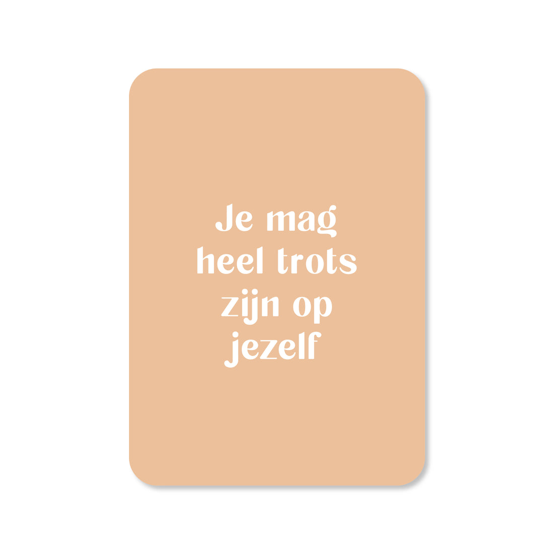 Wenskaart met de tekst &