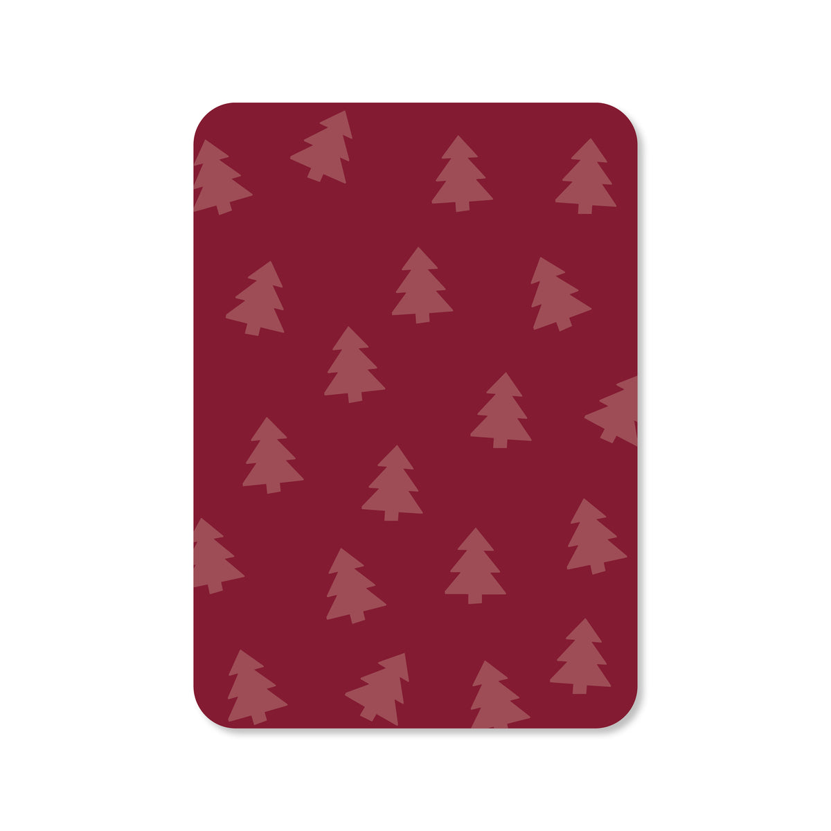 Kerstkaart Kerstbomen