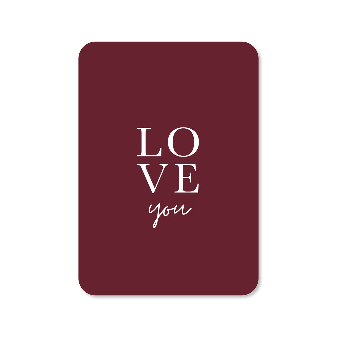 Kaart Love you