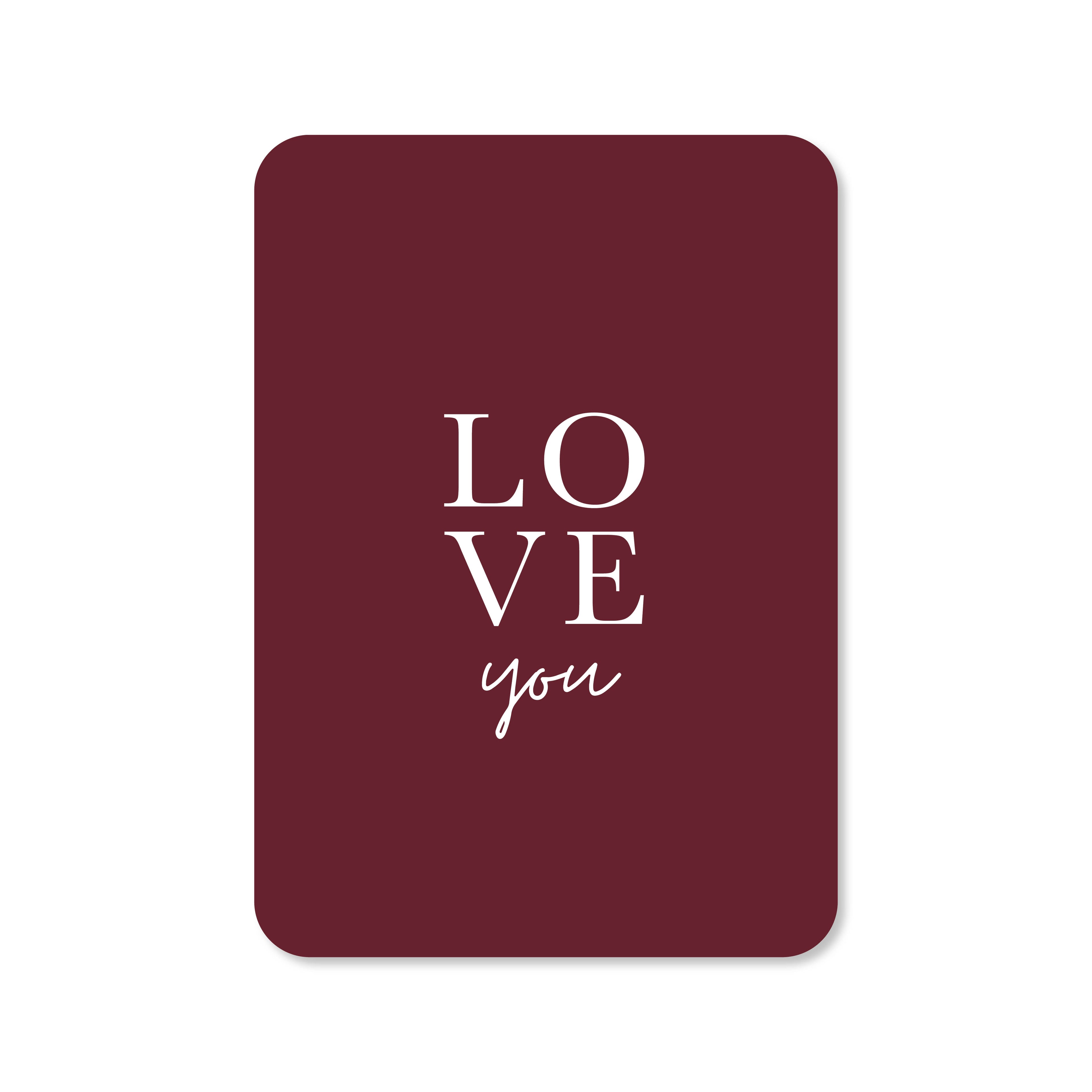 Kaart Love you