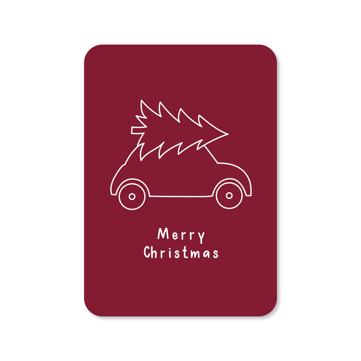 Kerstkaart Merry Christmas