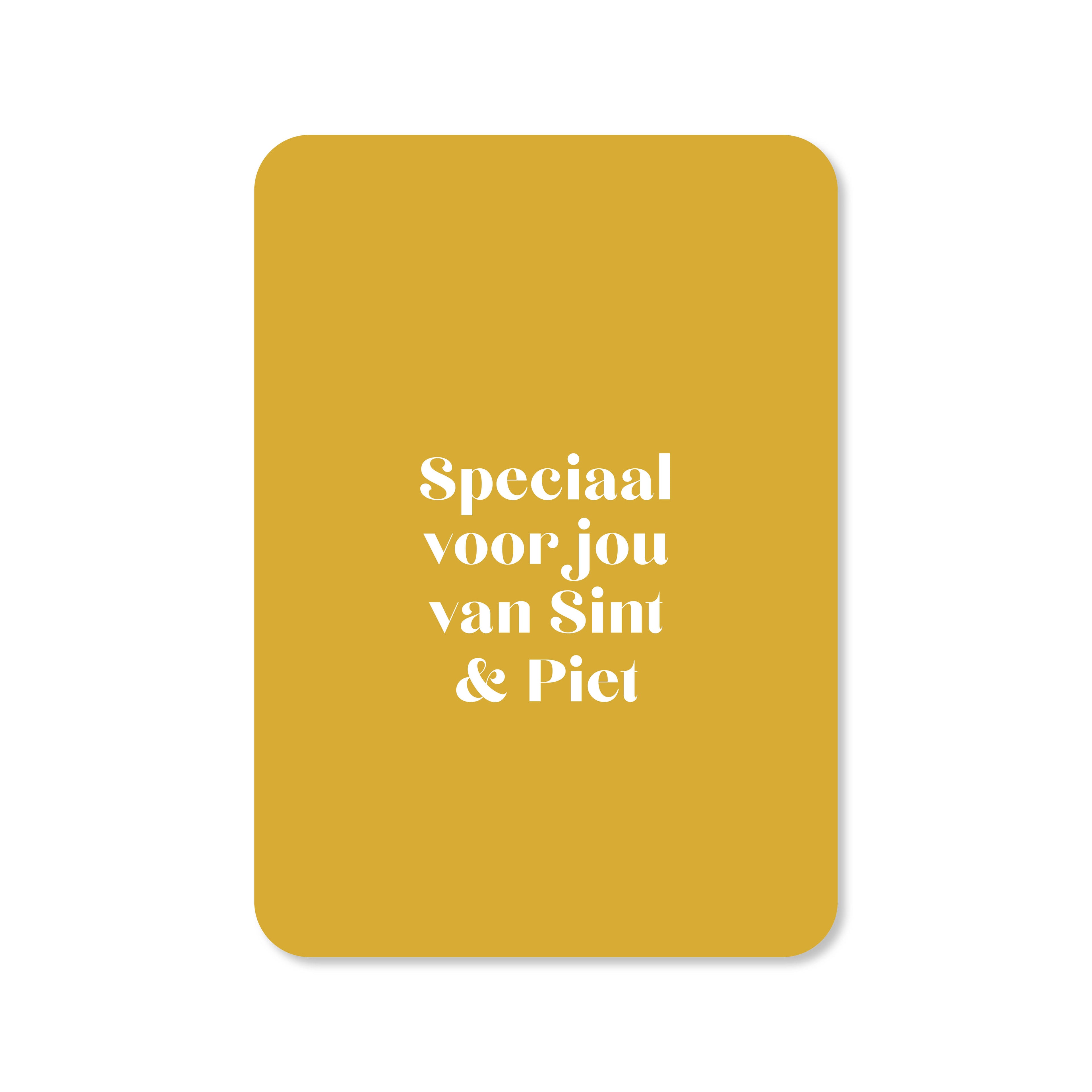 Kaart Speciaal voor jou van Sint &amp; Piet