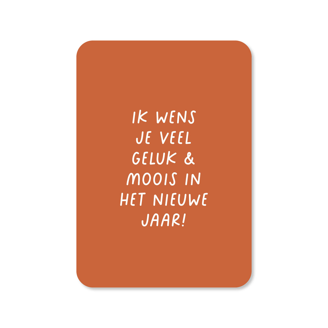 Kerstkaart met de tekst &