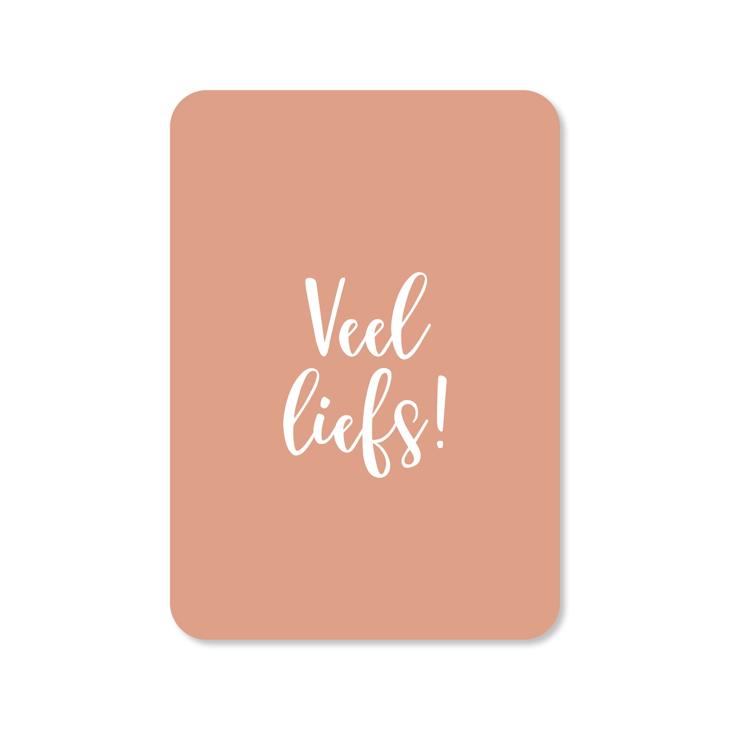 Kaart Veel liefs! (roze)