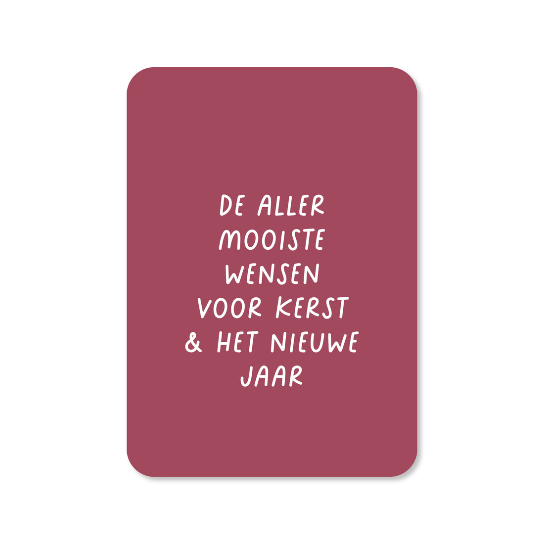 Kerstkaart Allermooiste wensen