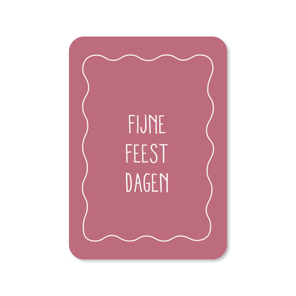 Kerstkaart Fijne feestdagen