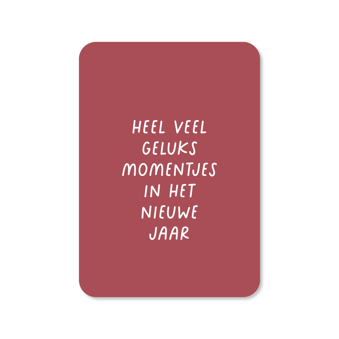Kerstkaart Heel veel geluksmomentjes in het nieuwe jaar