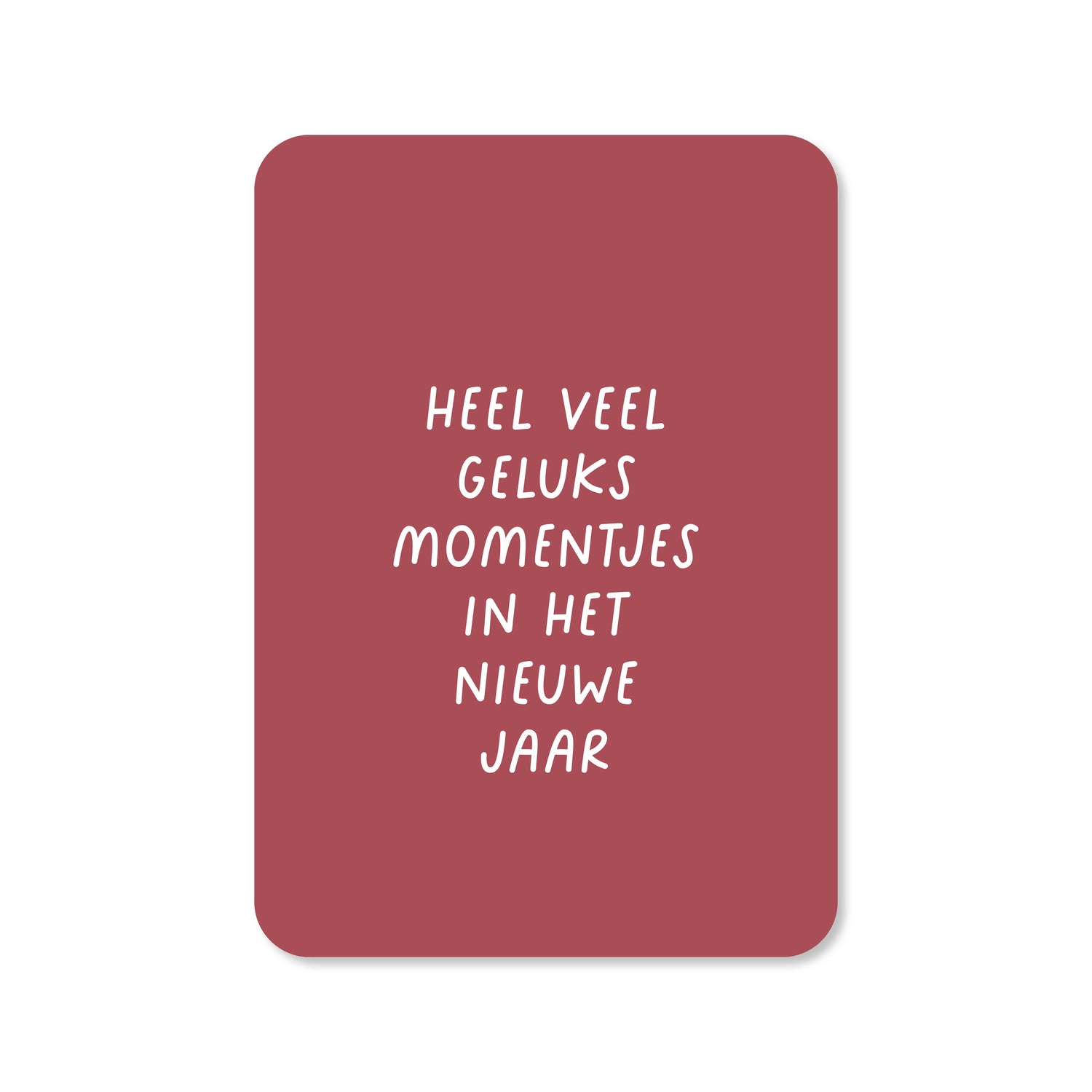 Kerstkaart Heel veel geluksmomentjes in het nieuwe jaar