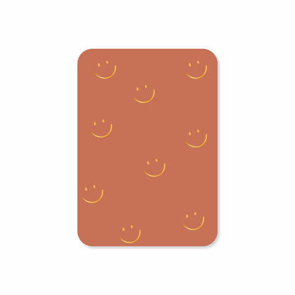 Minikaart Smiley (met goudfolie)