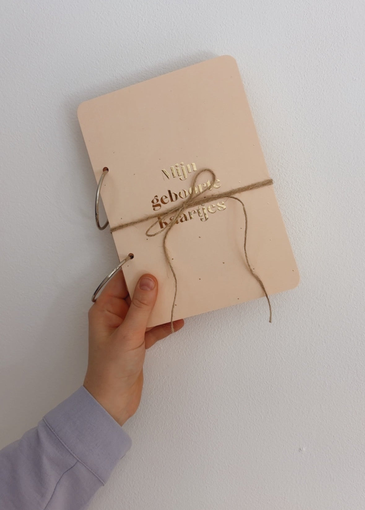 Bewaarbundel Mijn geboortekaarten - beige