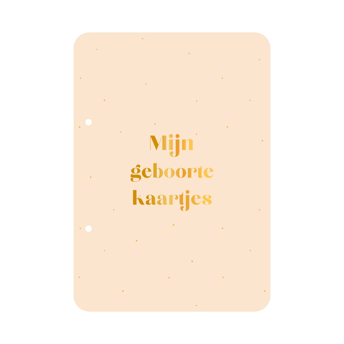 Bewaarbundel Mijn geboortekaarten - beige