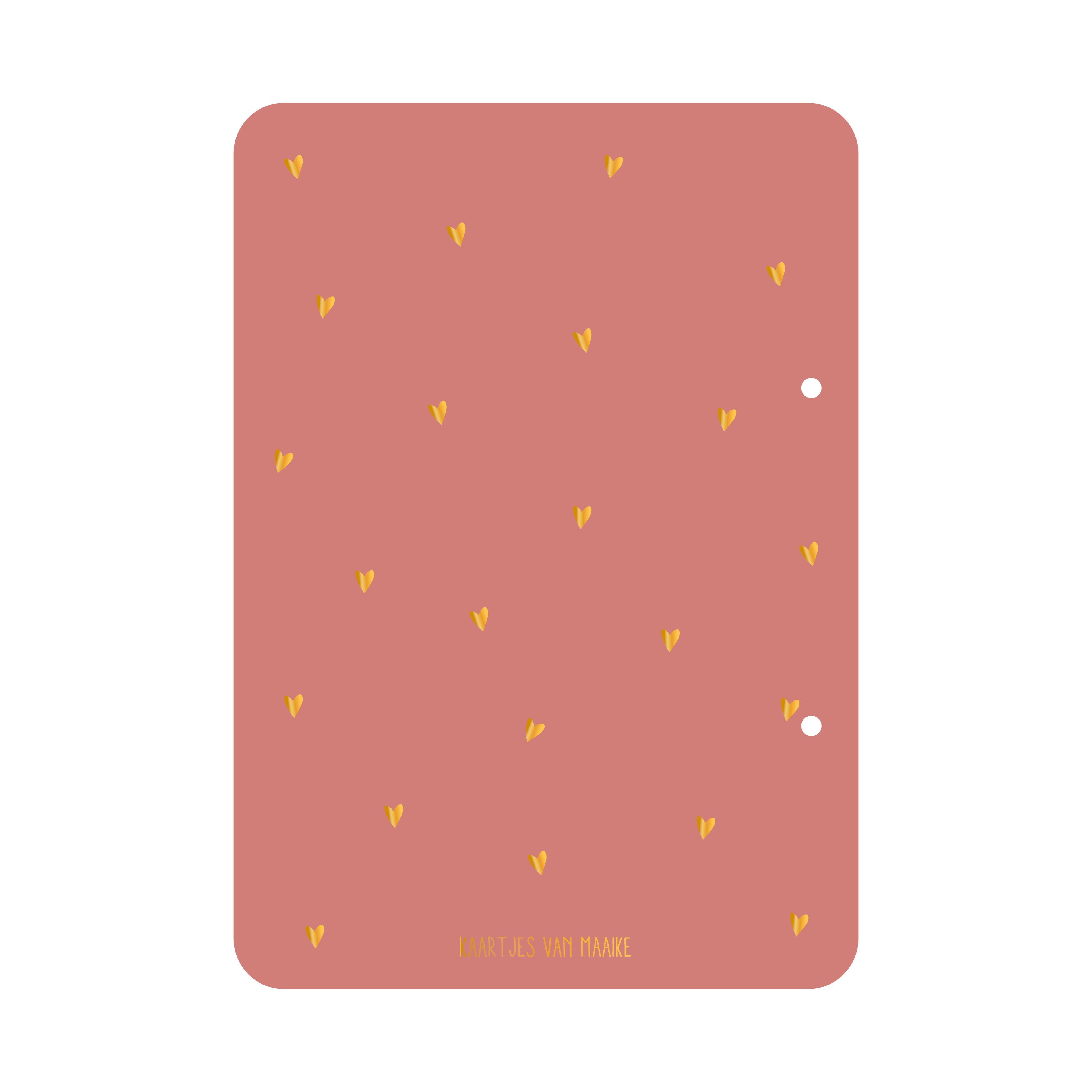 Bewaarbundel Mijn geboortekaarten - rood