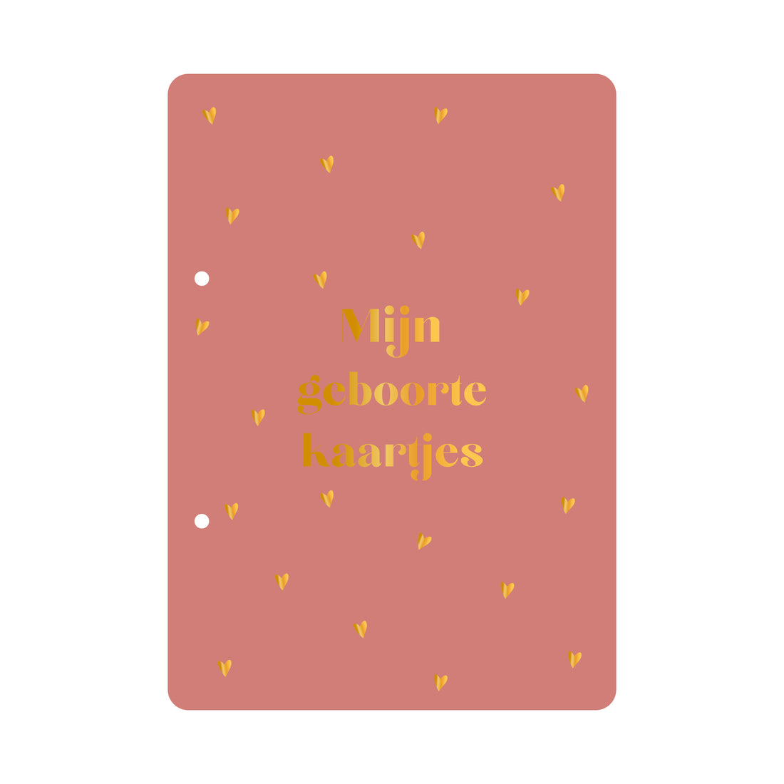 Bewaarbundel Mijn geboortekaarten - rood