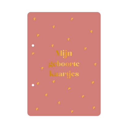 Bewaarbundel Mijn geboortekaarten - rood
