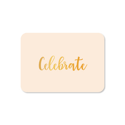 Minikaart Celebrate (met goudfolie)