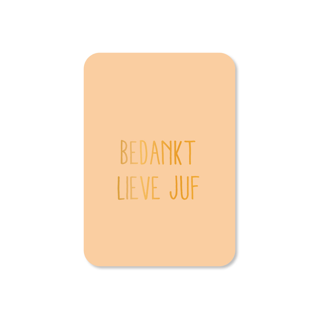 Minikaart in de kleur oranje met de tekst &