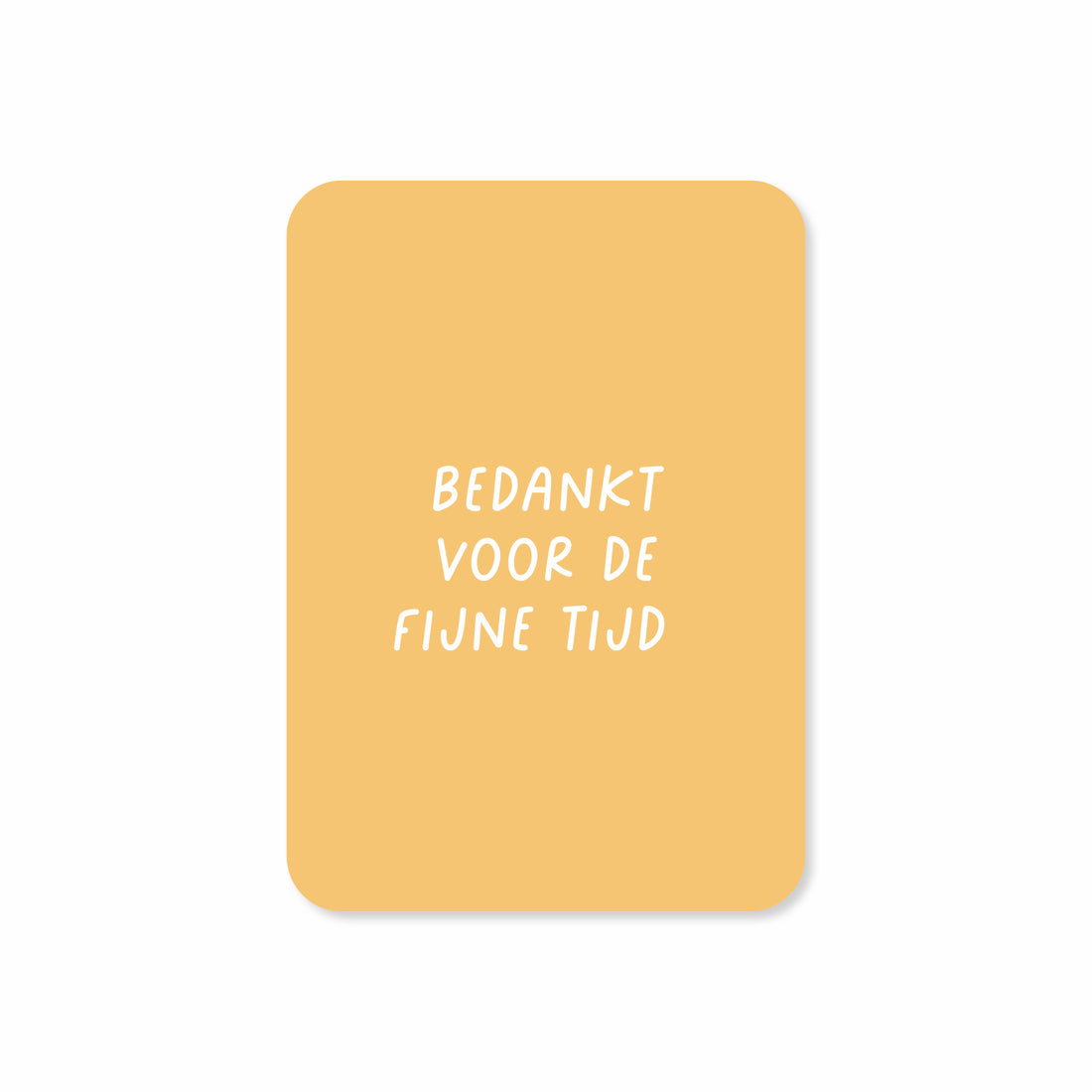 Minikaart in de kleur geel met de tekst &