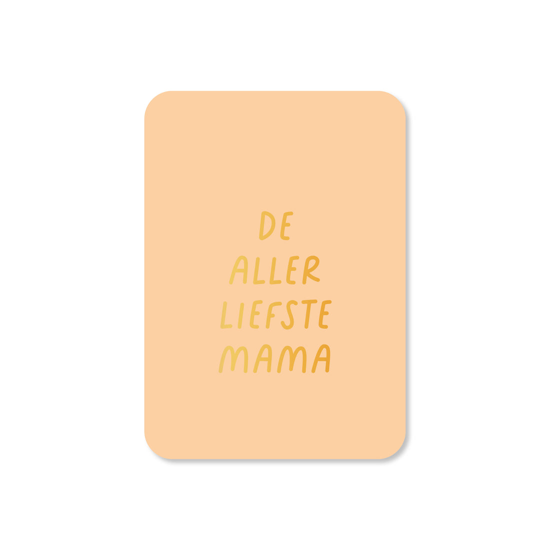 Minikaart Allerliefste mama (met goudfolie)