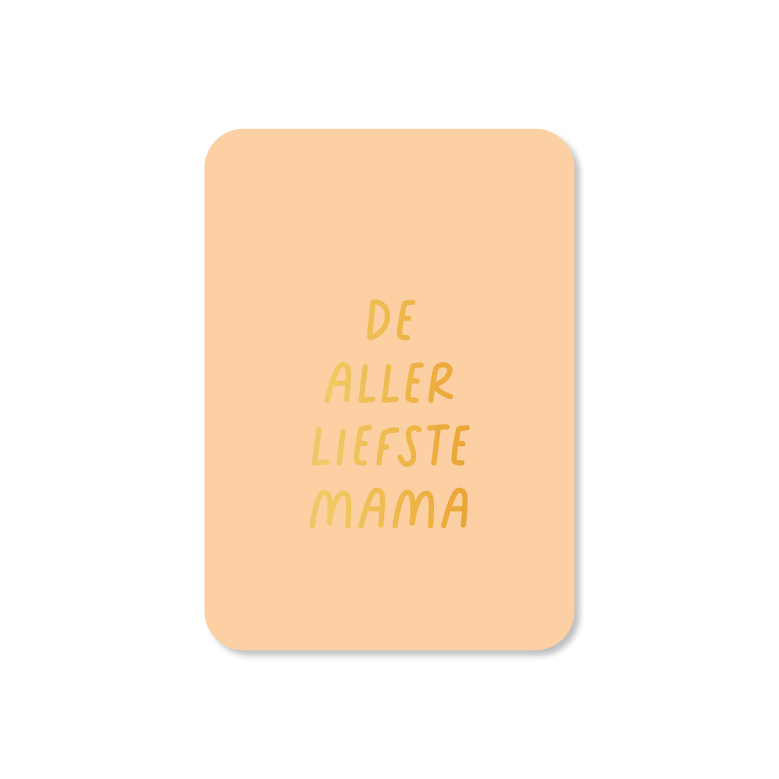 Minikaart in de kleur oranje met de tekst &
