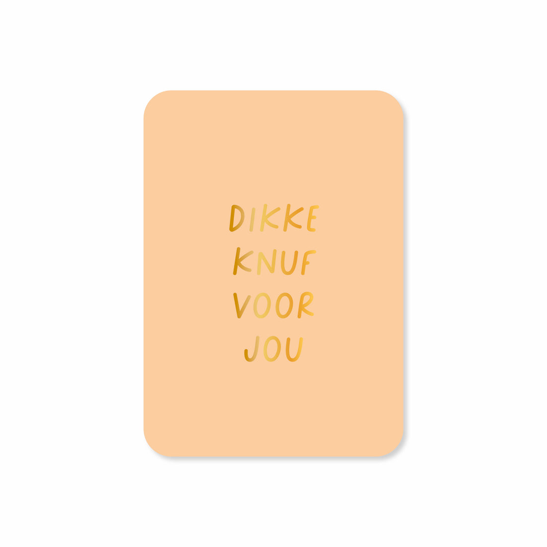 Minikaart in de kleur oranje met de tekst &