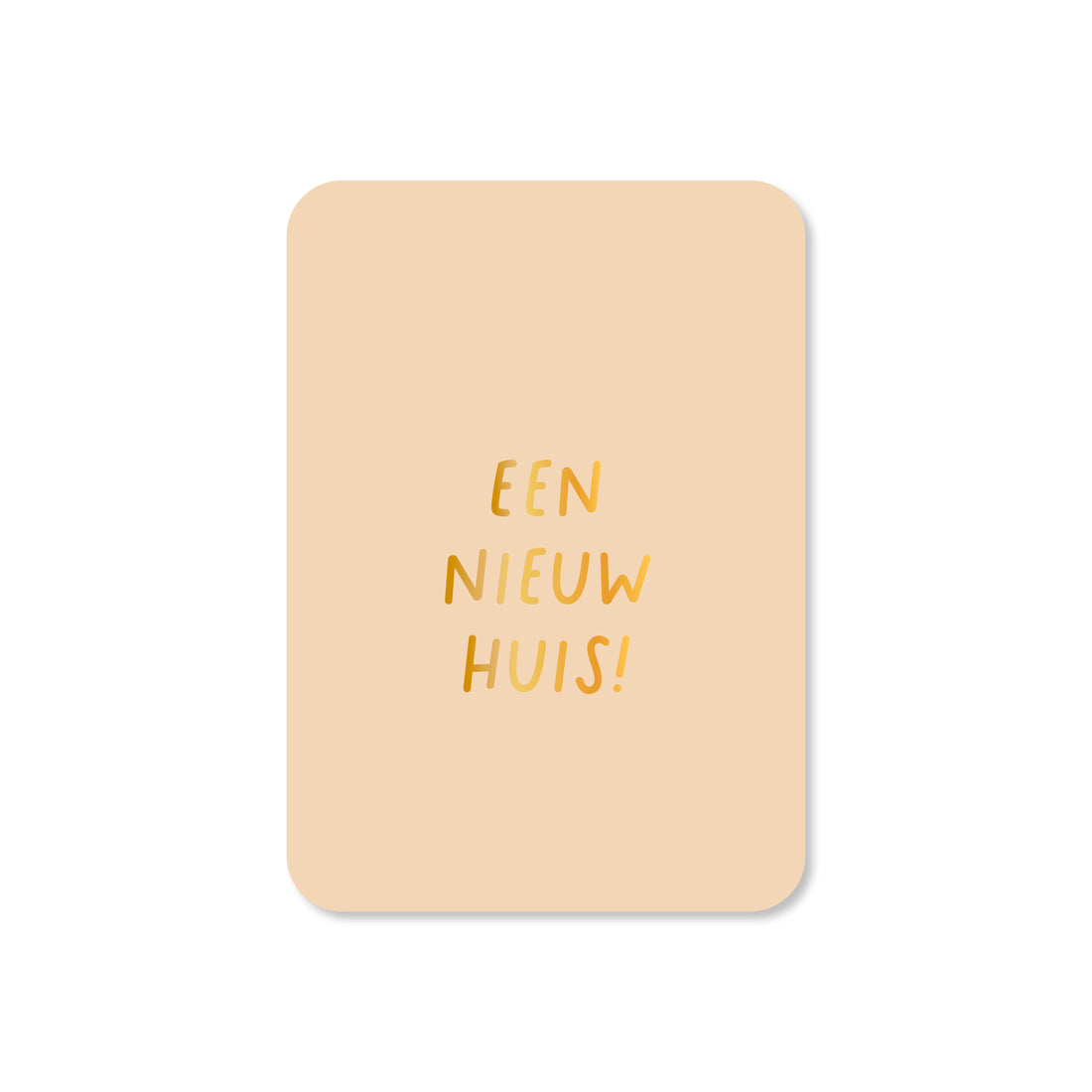Minikaart in de kleur beige met de tekst &