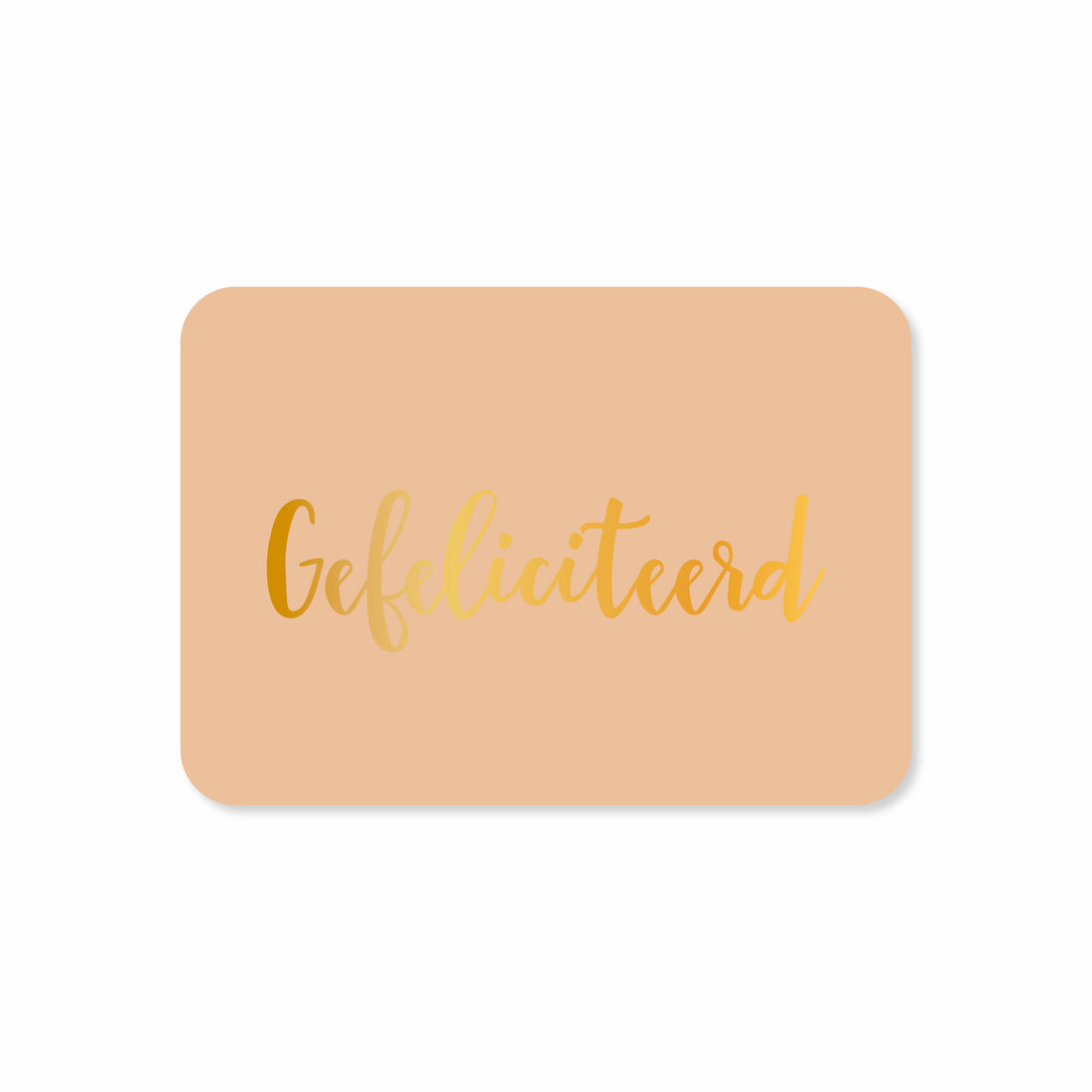 Minikaart in de kleur beige met de tekst &