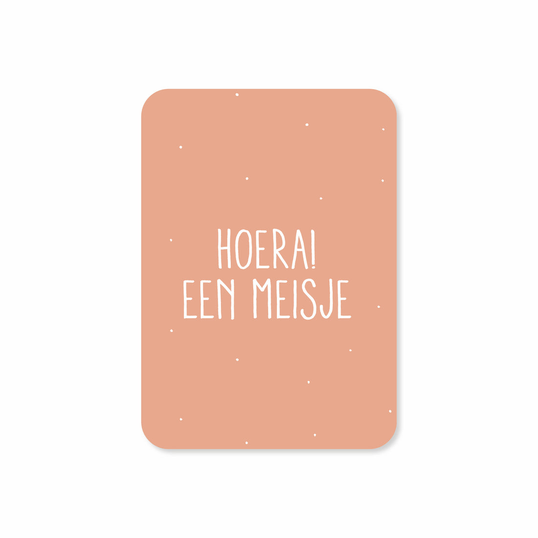 Minikaart in de kleur oranje met de tekst &