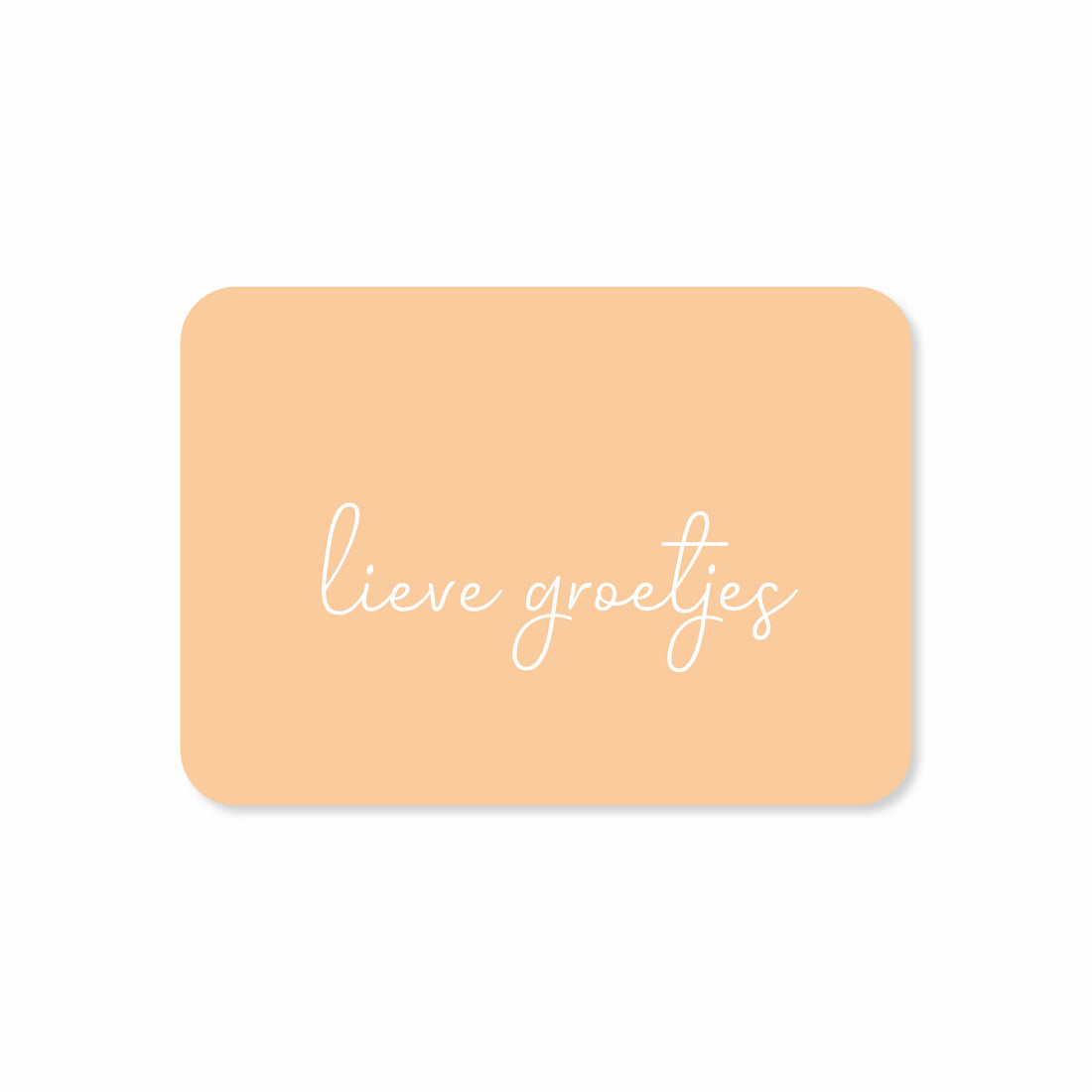 Minikaart in de kleur oranje met de tekst &