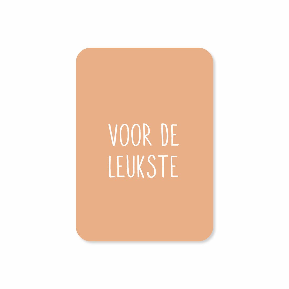 Minikaart in de kleur oranje met de tekst &
