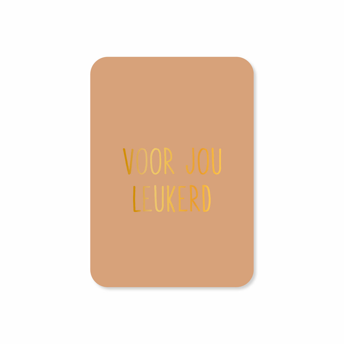 Minikaart in de kleur bruin met de tekst &