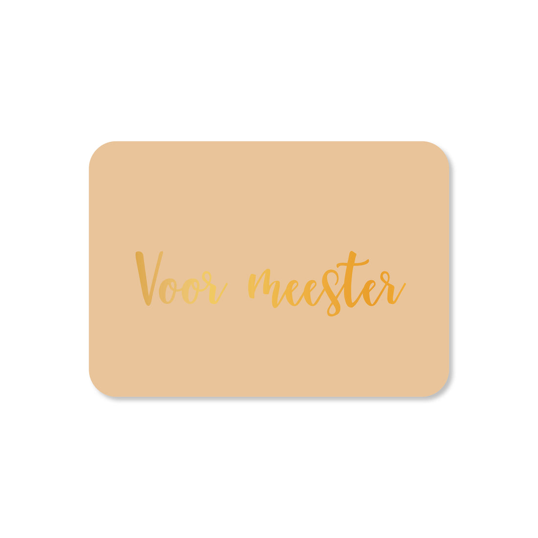 Minikaart in de kleur beige met de tekst &