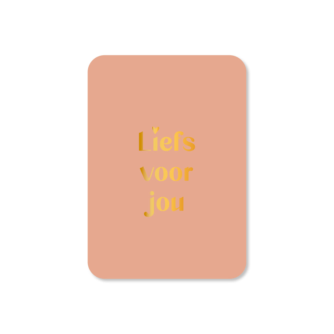 Minikaart in de kleur roze met de tekst &