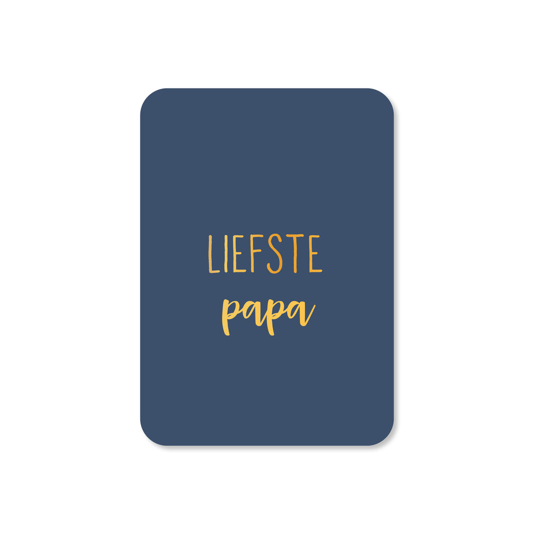 Minikaart Liefste papa (met goudfolie)