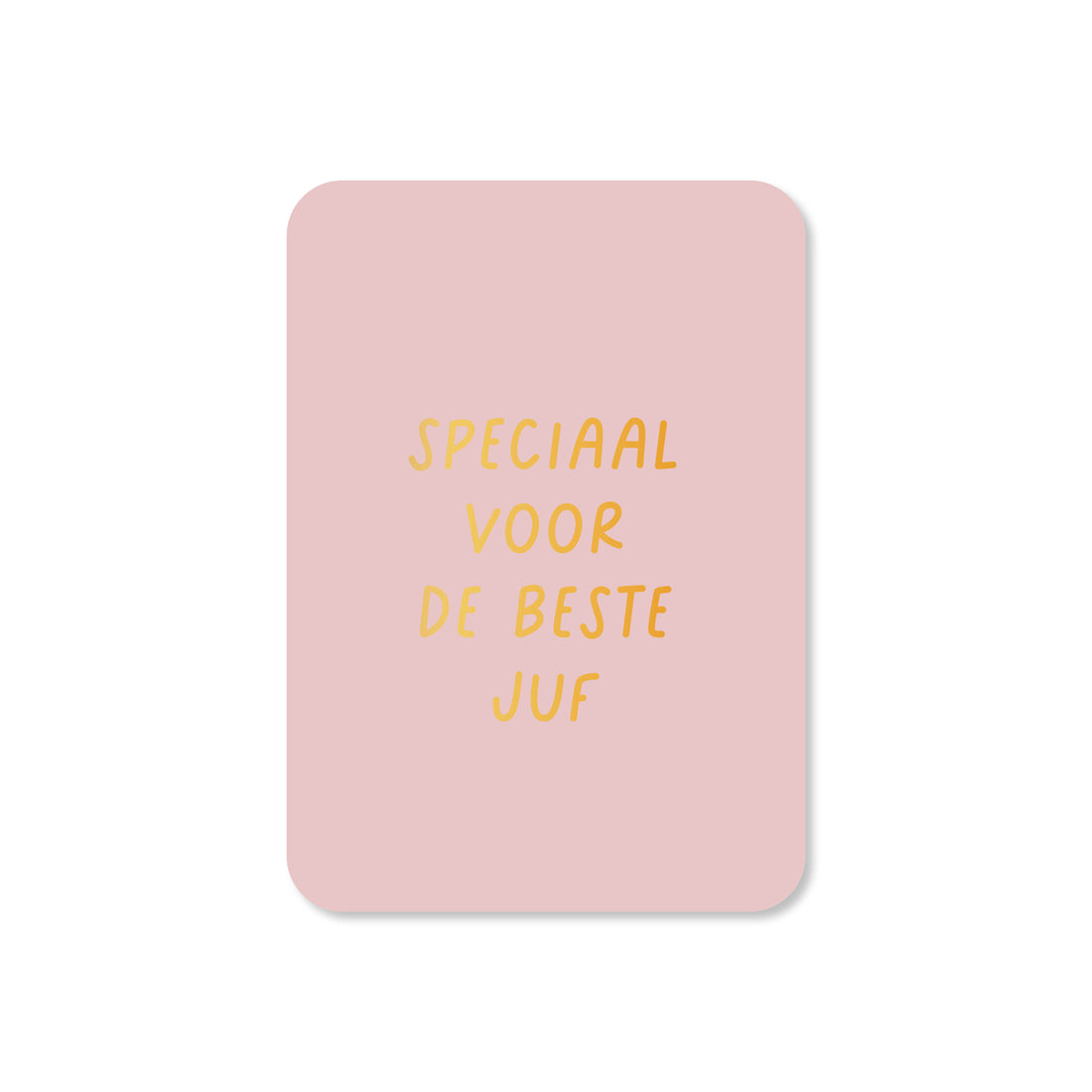 Minikaart in de kleur lila met de tekst &