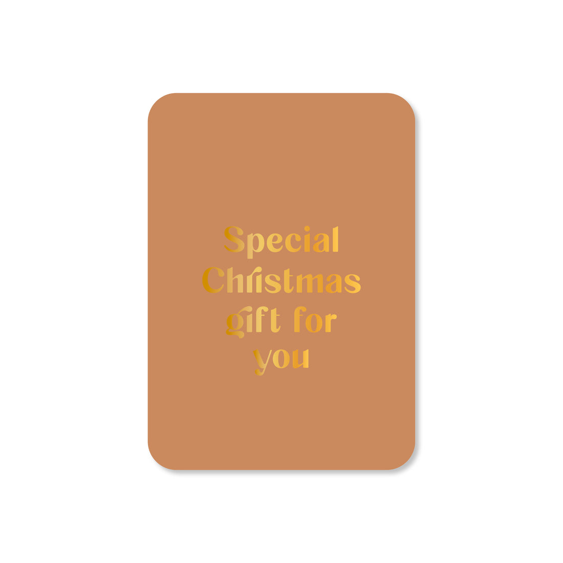 Minikaart in de kleur bruin met de tekst &