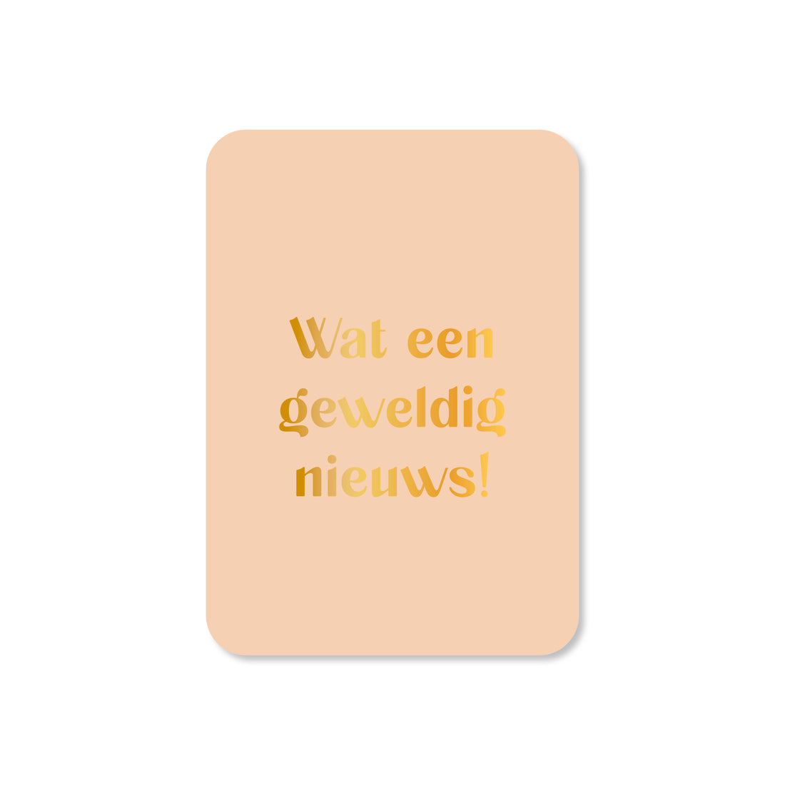 Minikaart in de kleur oranje met de tekst &