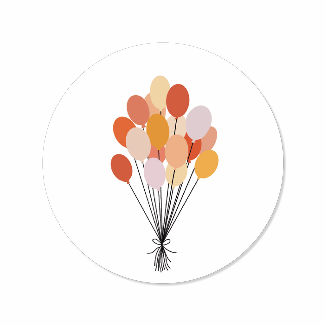 Sticker ballon - 10 stuks - sale