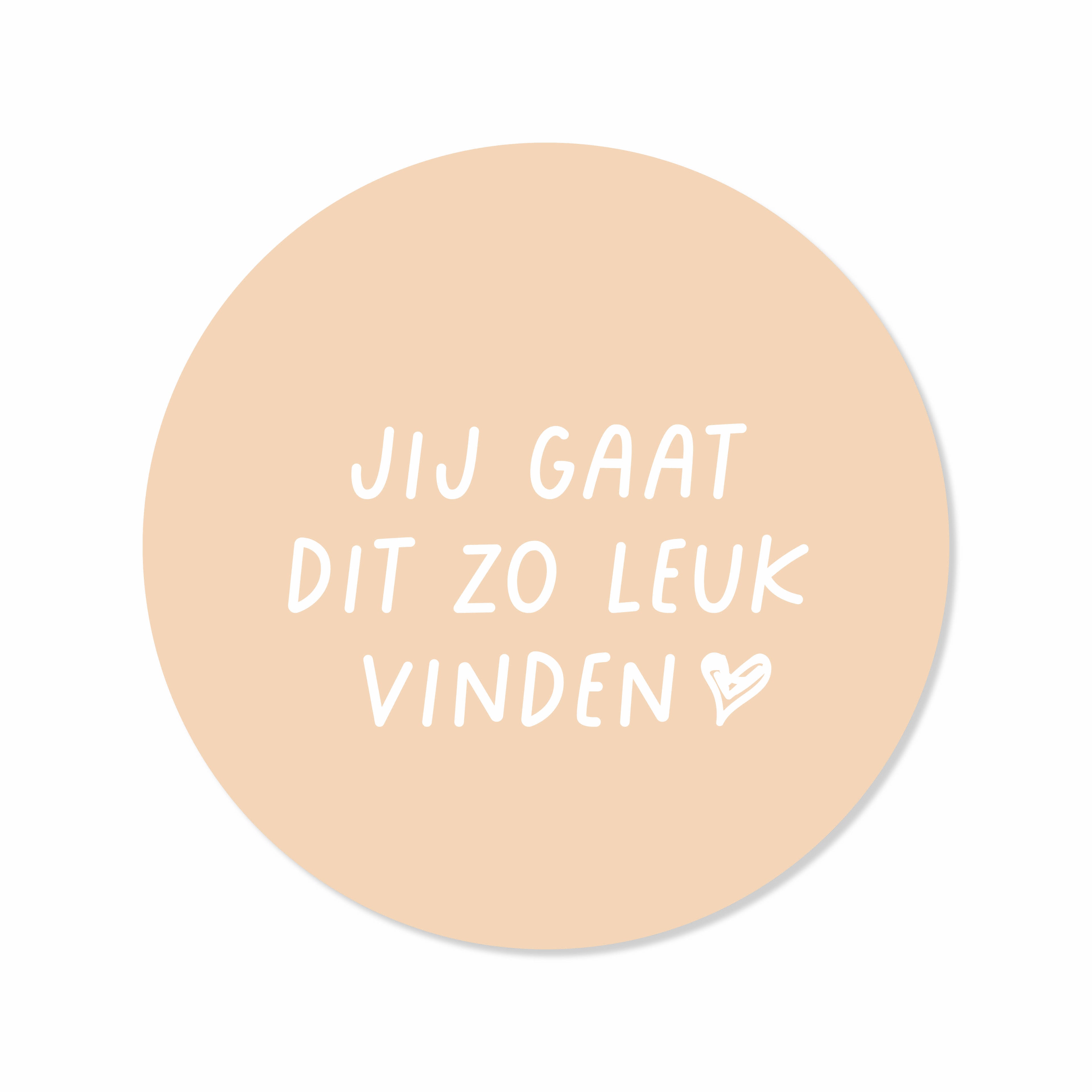 Sticker Jij gaat dit zo leuk vinden