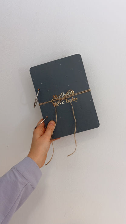 Bewaarbundel Welkom lieve baby - blauw