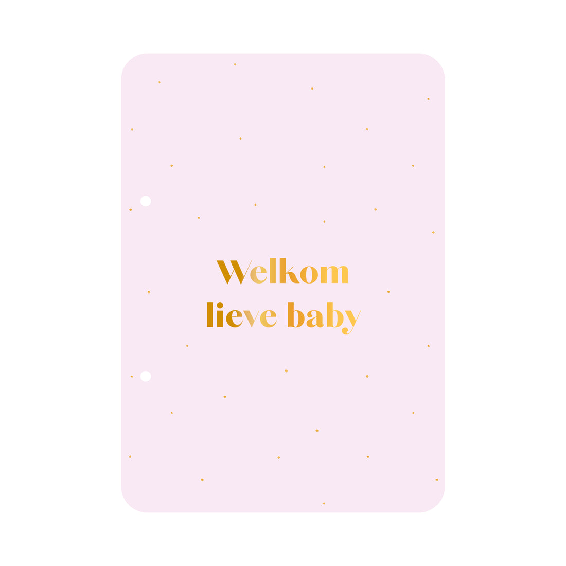 Bewaarbundel Welkom lieve baby - lila